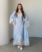 A poised frontal shot of the ensemble, designed for those who appreciate timeless style and gentle materials.